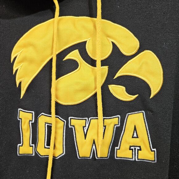 IOWA HAWKEYES  Colosseum Pull Over Hoodie W/ Pocket Men's Large EUC - Picture 2 of 7